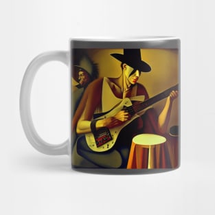 An Unusual Looking Blues Guitarist Mug